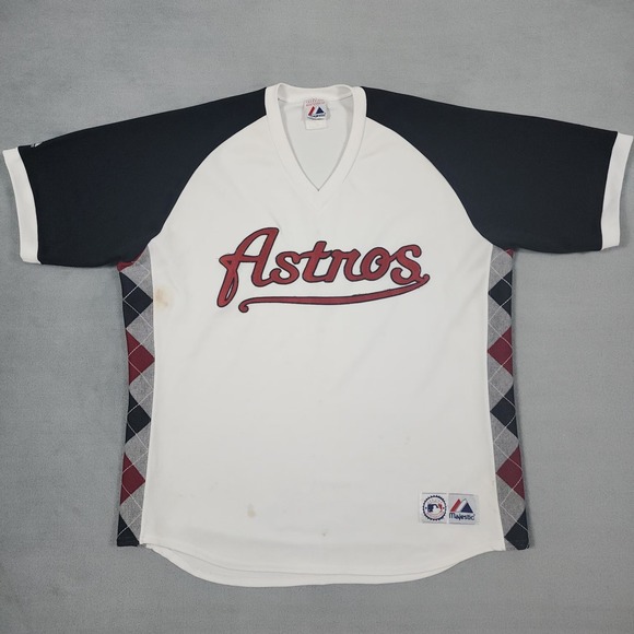 Majestic Other - Vintage Houston Astros Majestic Jersey Mens XL White Made USA Baseball BP Shirt